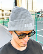 Basic One Point Knit Cap - Gray