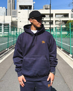 Arabic One Point HW Sweat Hoodie - Navy