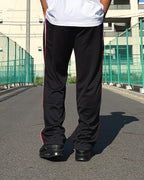 Basic One Point Track Pants - Black / Red / White