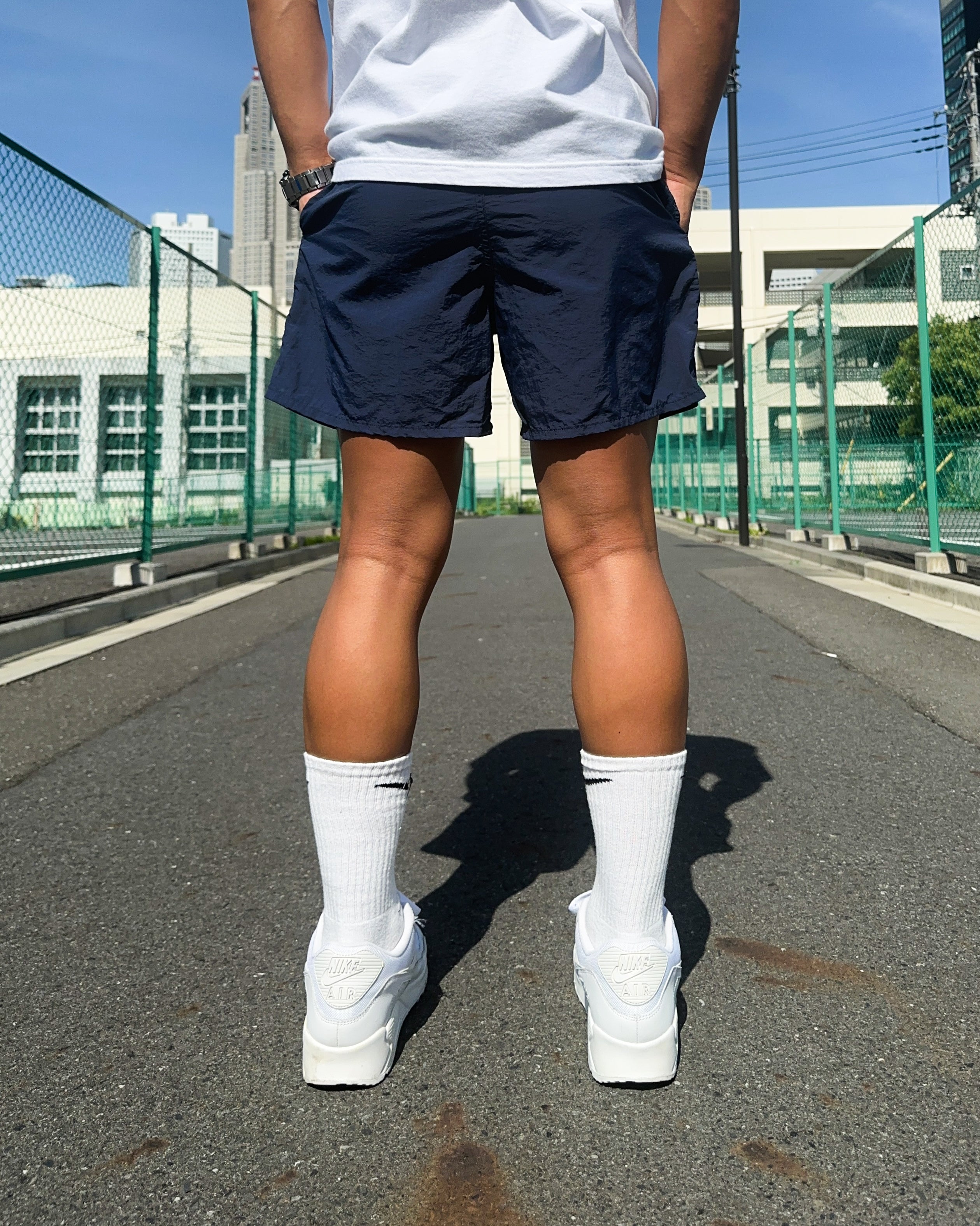 Basic One Point Versatile Shorts - Navy