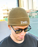 Basic One Point Knit Cap - Coyote Brown