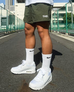 Basic One Point Versatile Shorts - Military Green