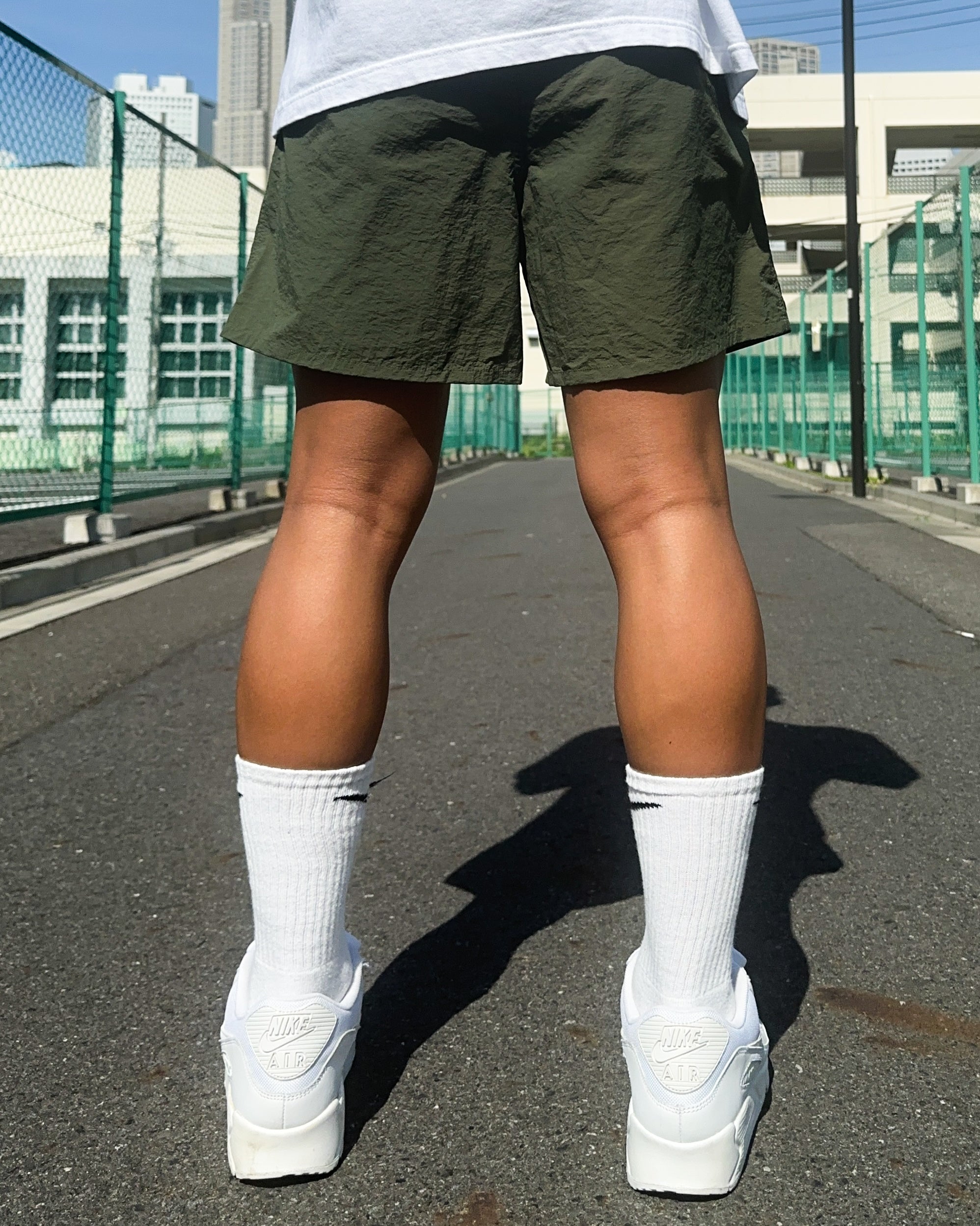 Basic One Point Versatile Shorts - Military Green