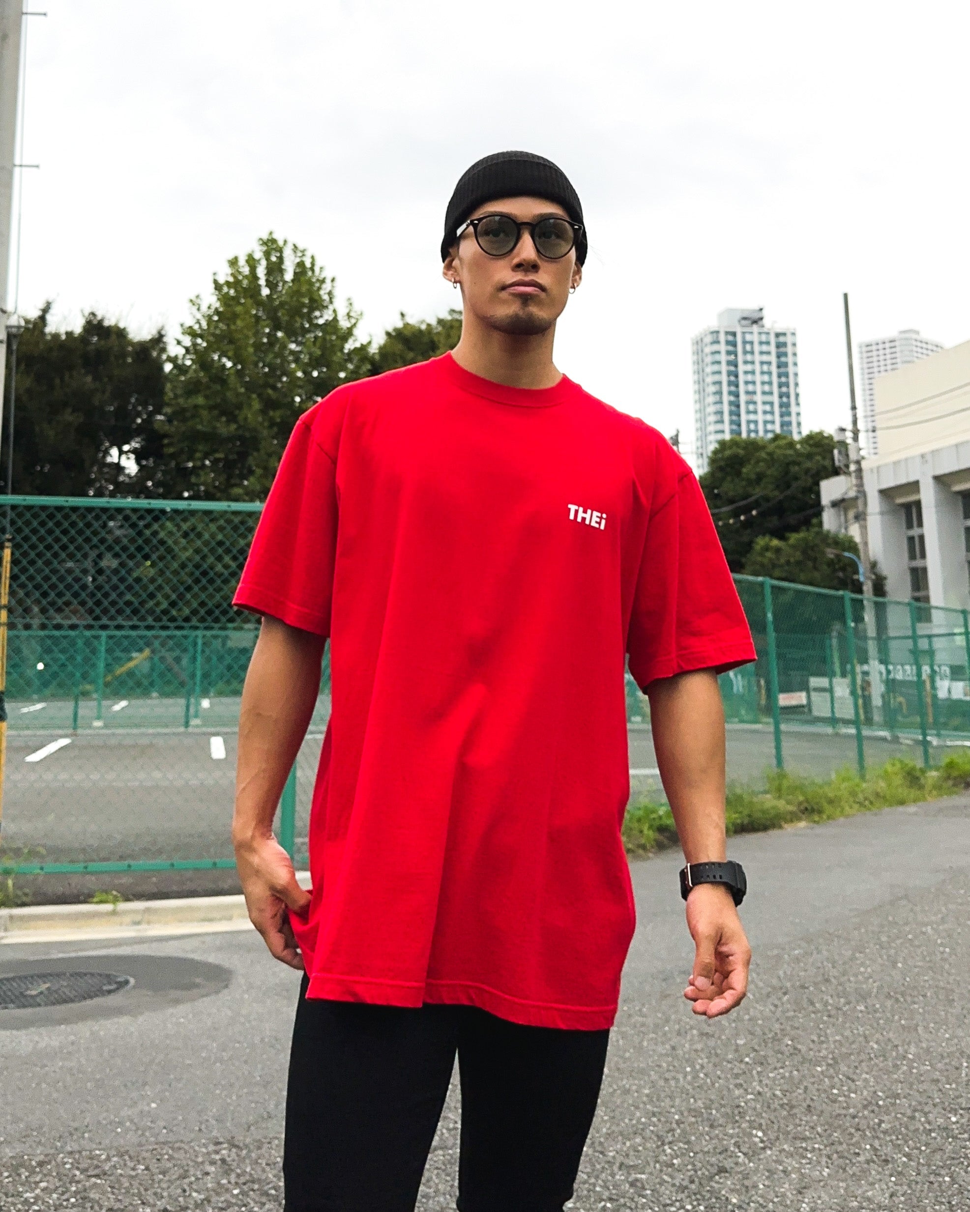 Basic One Point Tee - Red