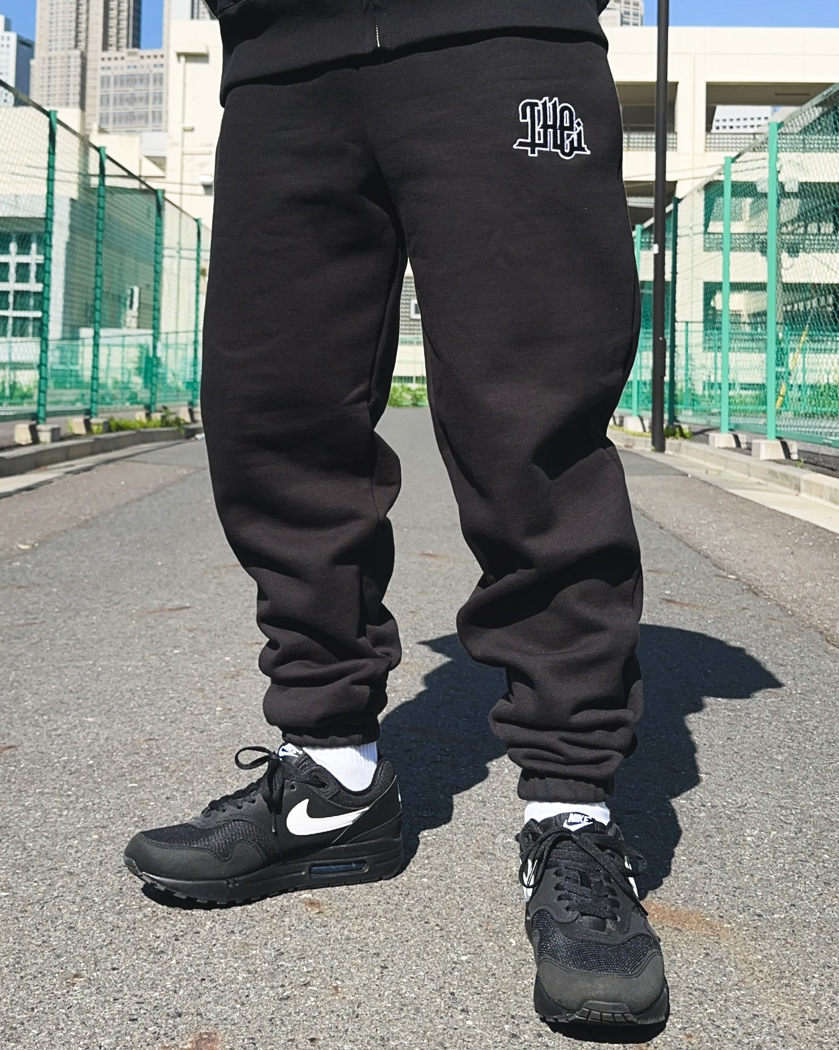 Arabic-Type2 HW Sweat Hoodie & Pants Setup - Black