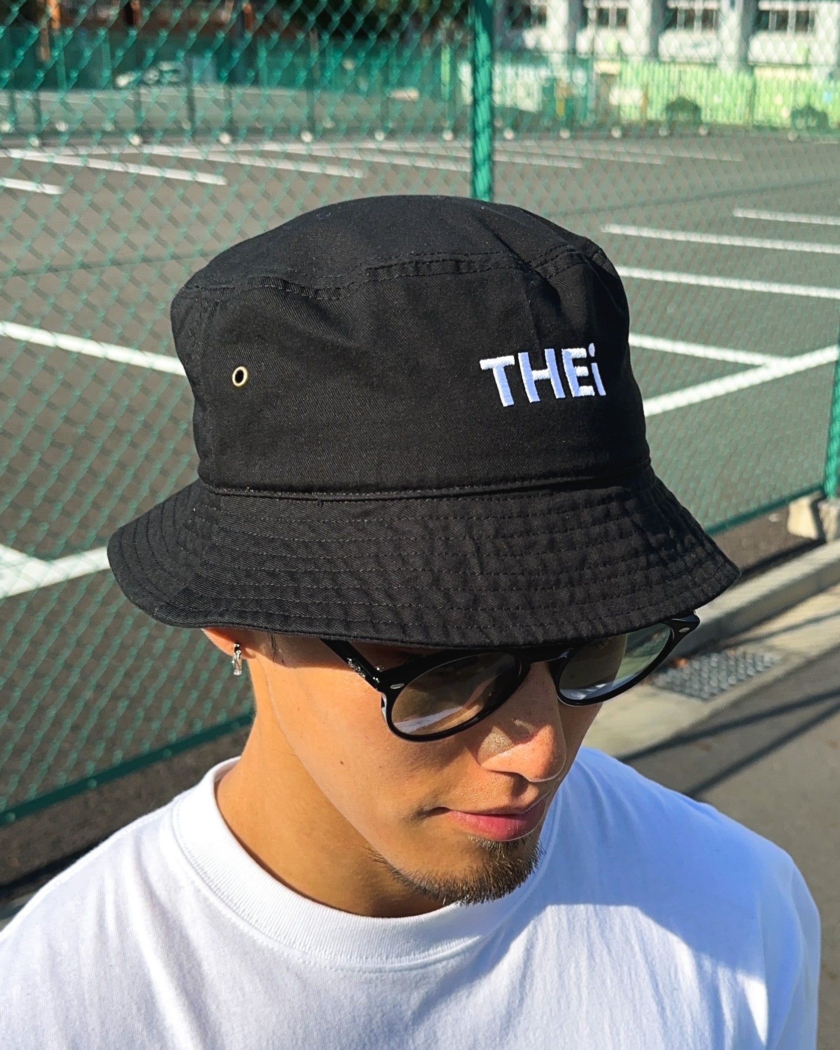 Basic One Point Bucket Hat - Black