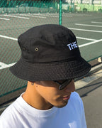 Basic One Point Bucket Hat - Black
