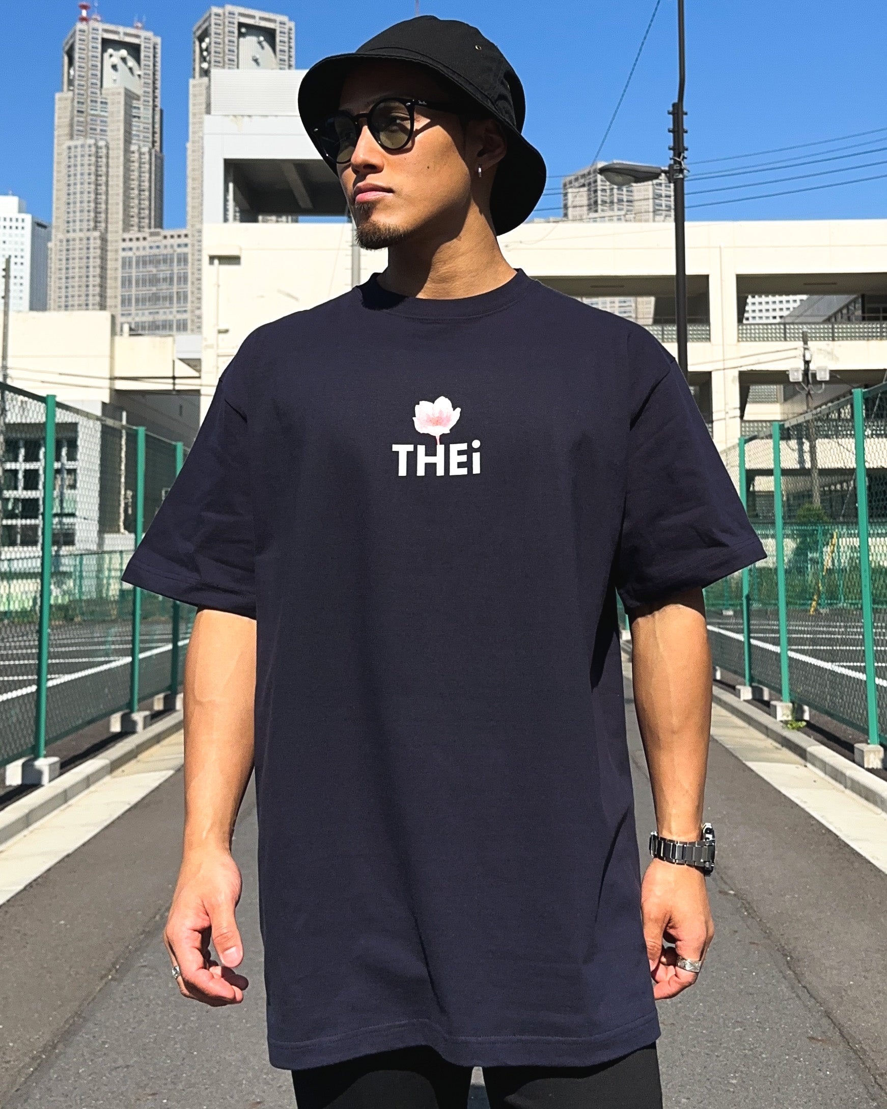Sakura Tee - Navy