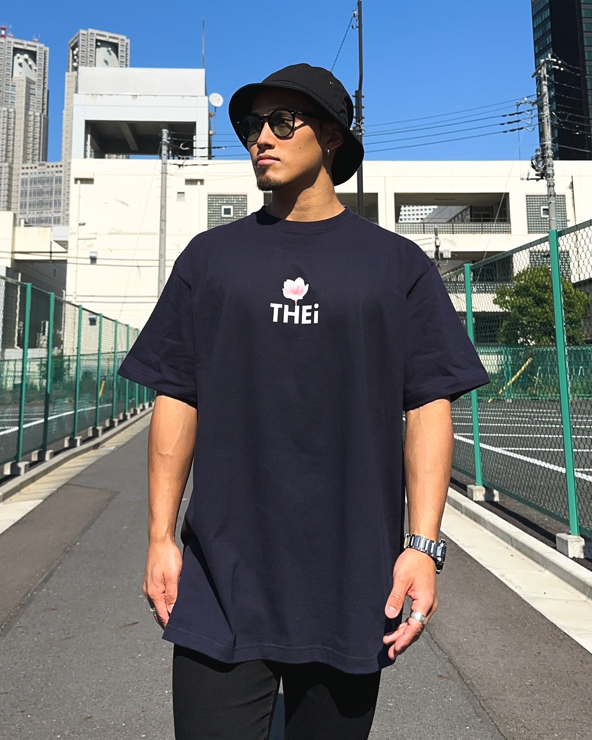 Sakura Tee - Navy