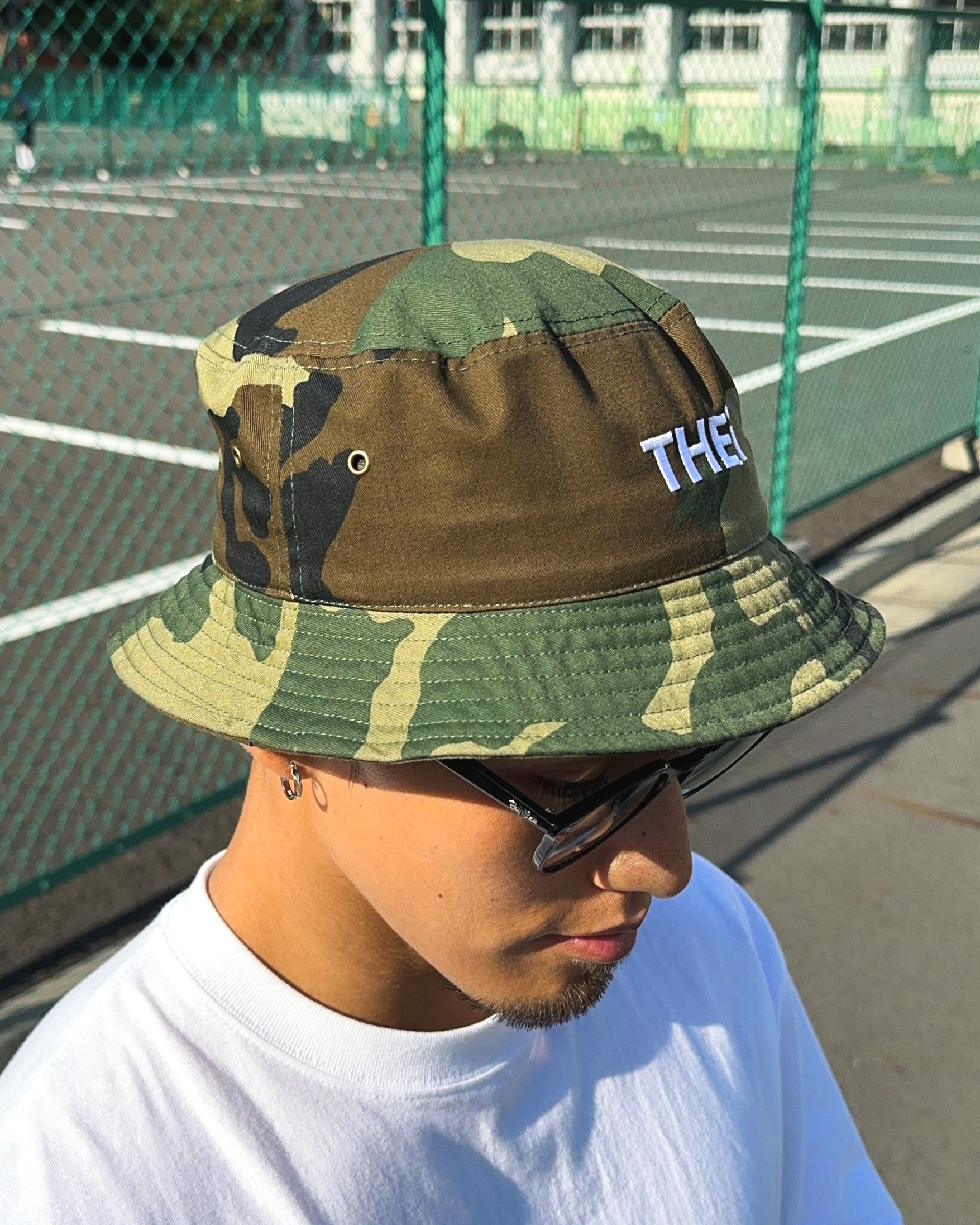 Basic One Point Bucket Hat - Camouflage