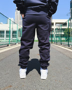 Basic One Point HW Sweat Pants - Navy