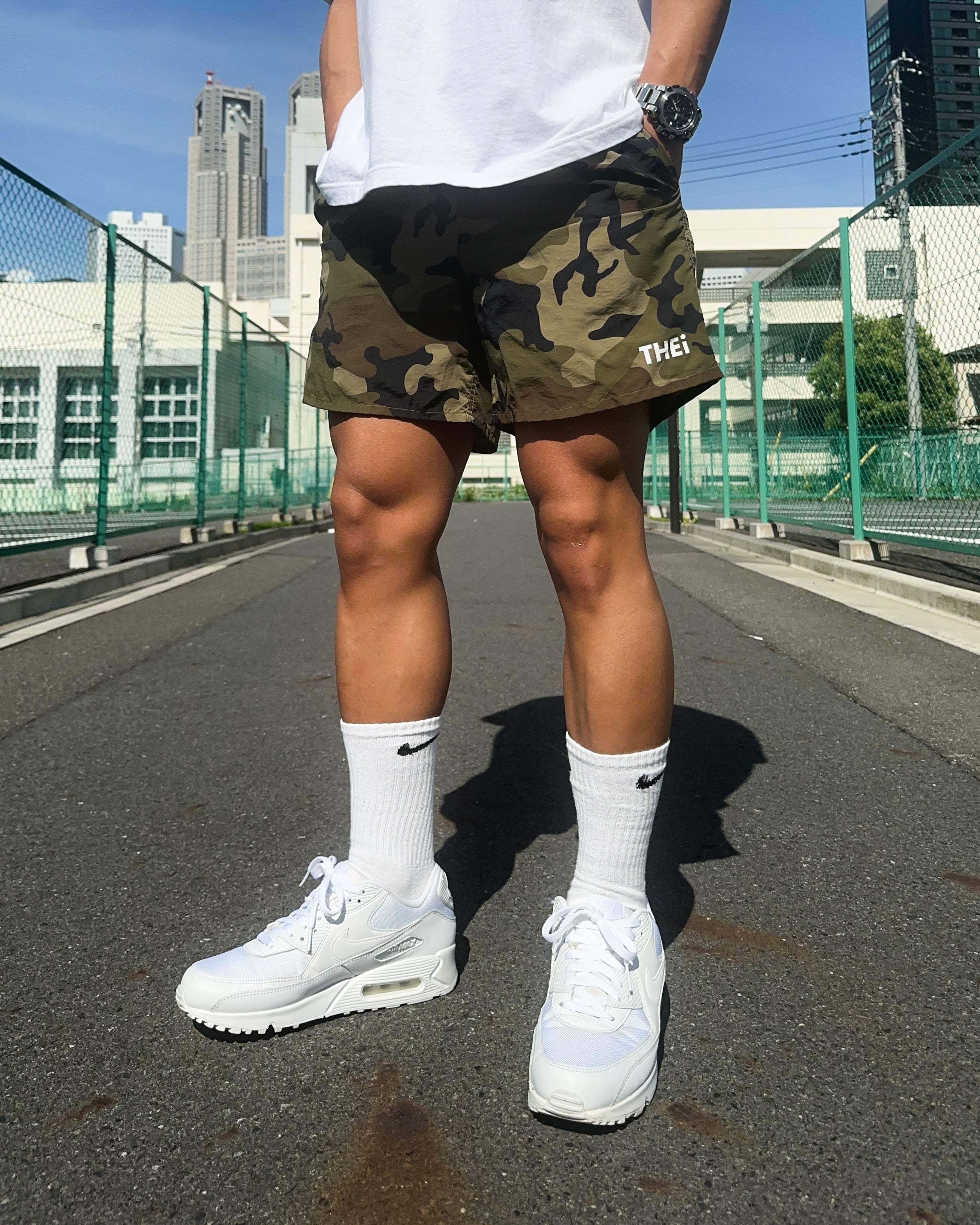 Basic One Point Versatile Shorts - Camouflage