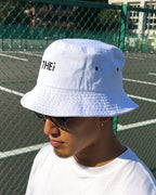 Basic One Point Bucket Hat - White