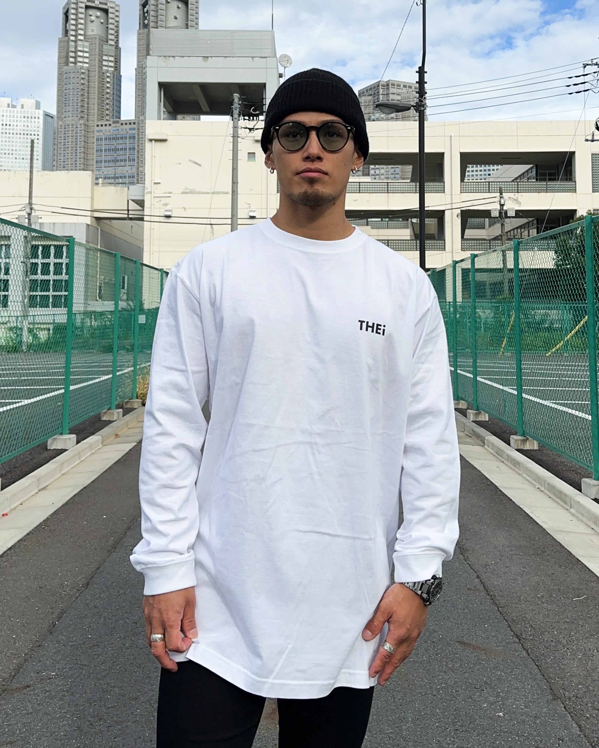 Basic One Point L/S Tee - White