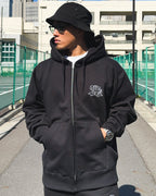 Arabic-Type2 HW Sweat Zip Hoodie - Black