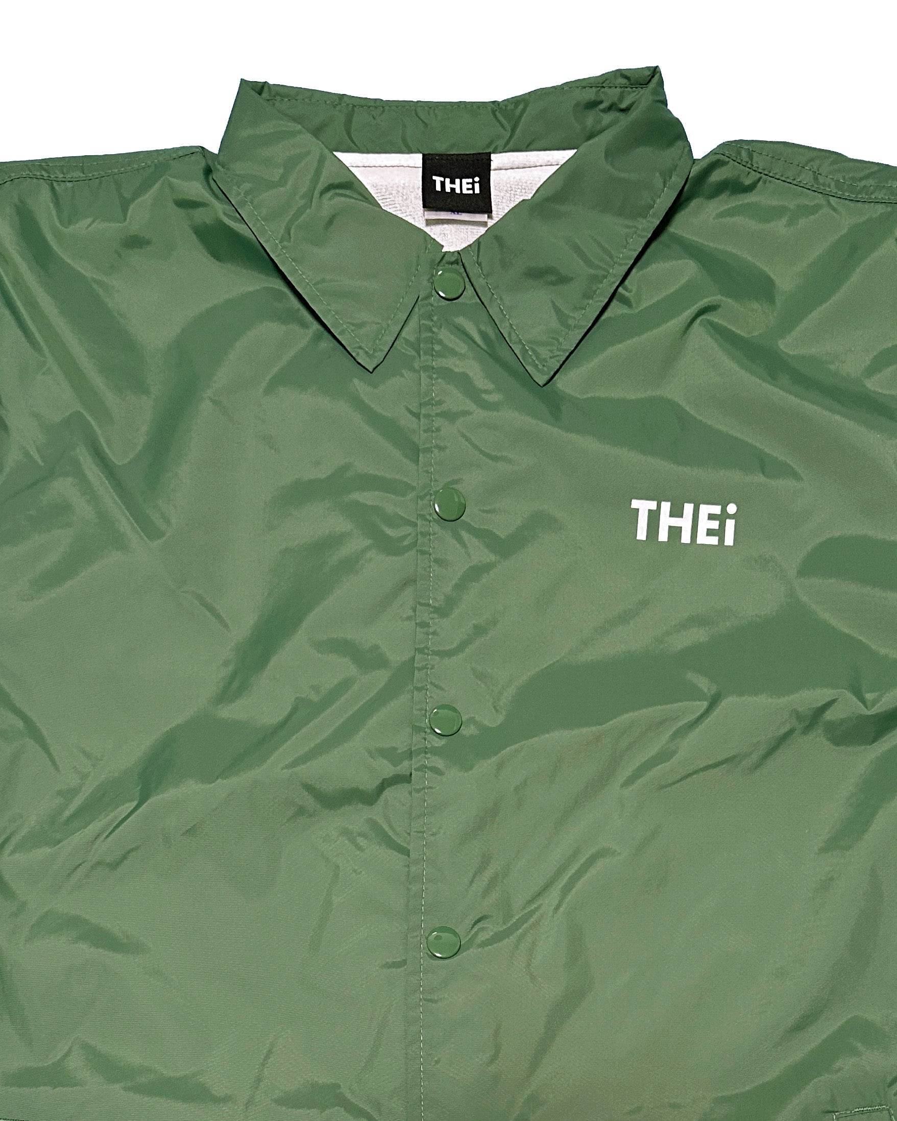Basic One Point Nylon Coach JKT - Forest Green