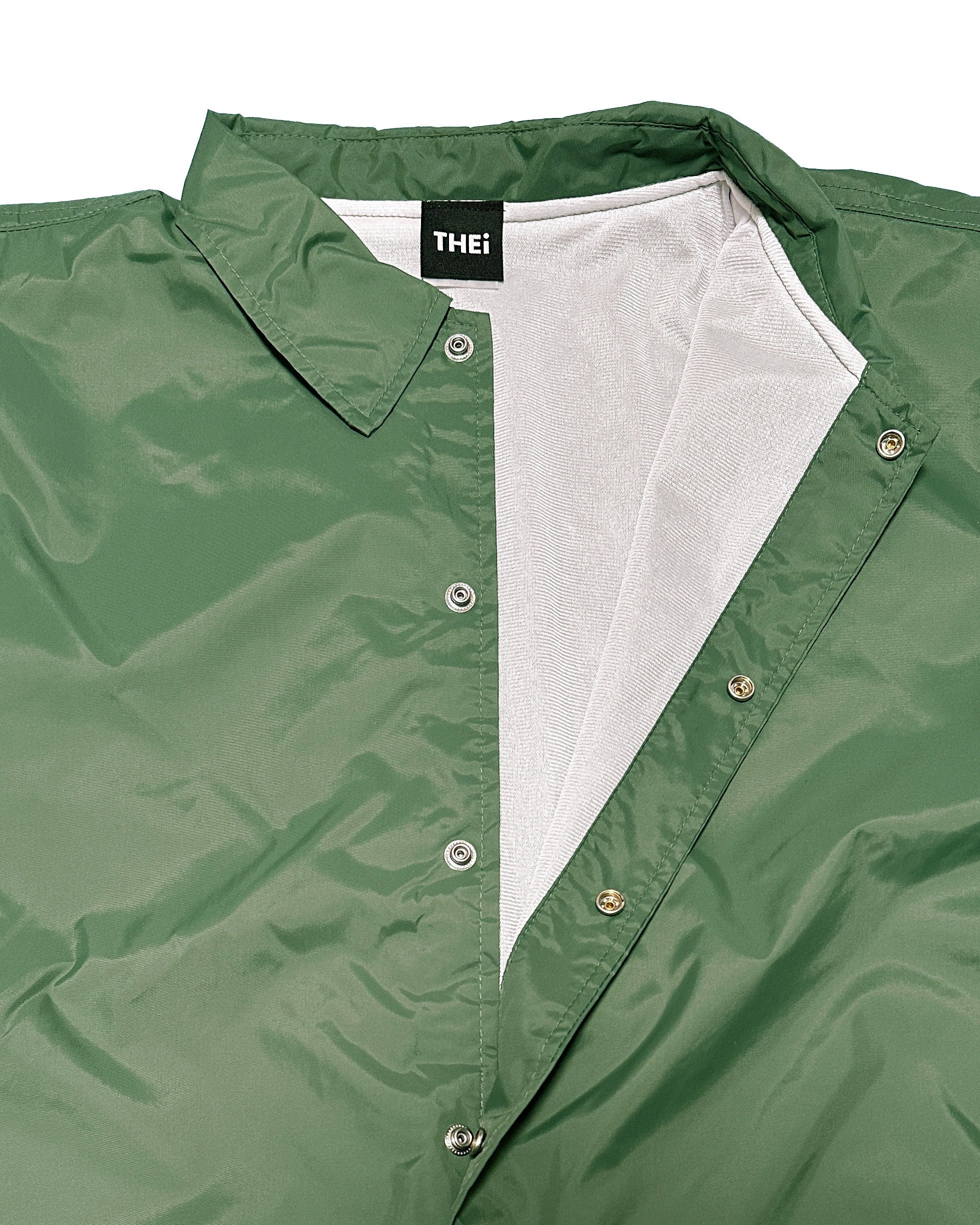 Basic One Point Nylon Coach JKT - Forest Green