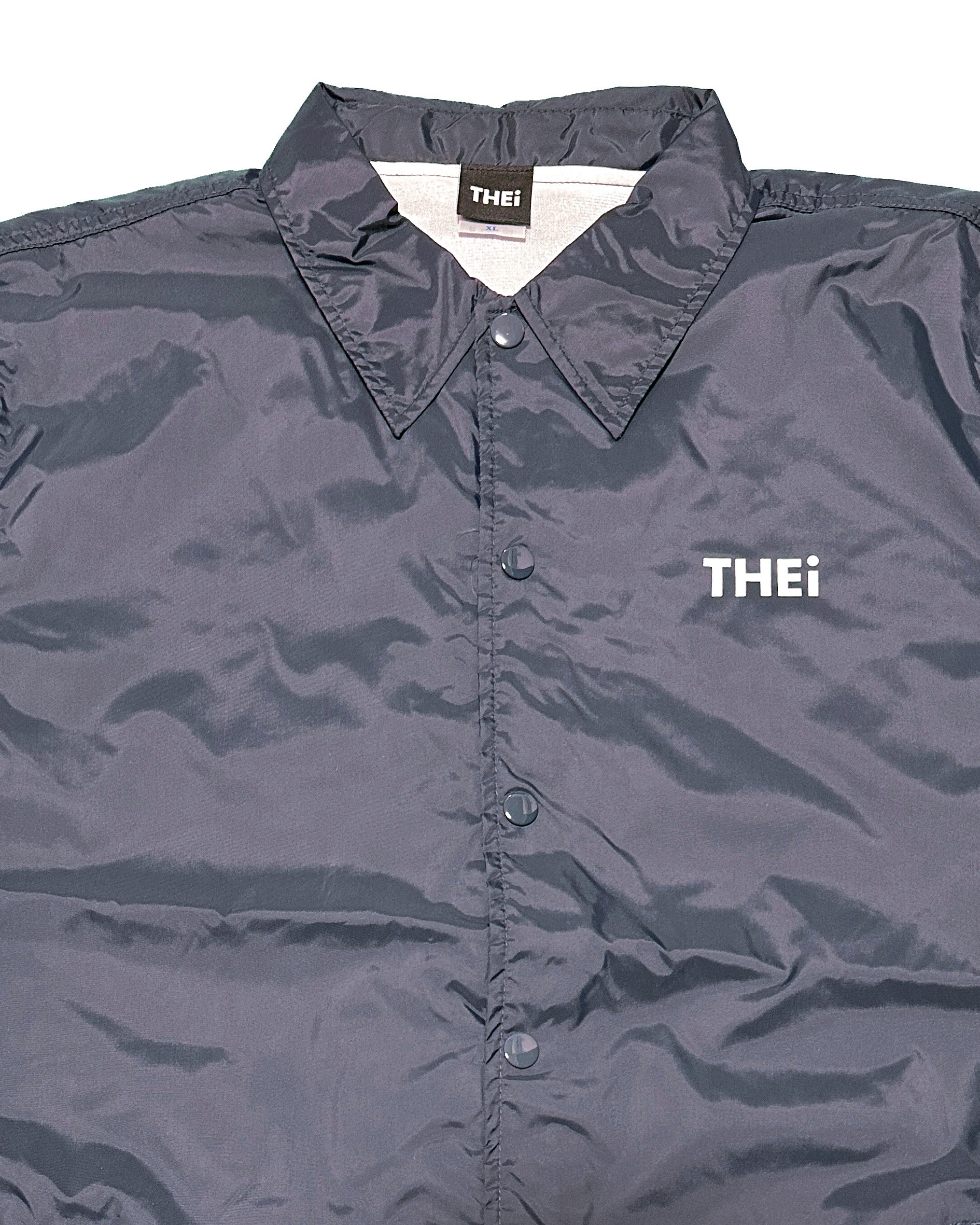Basic One Point Nylon Coach JKT - Navy
