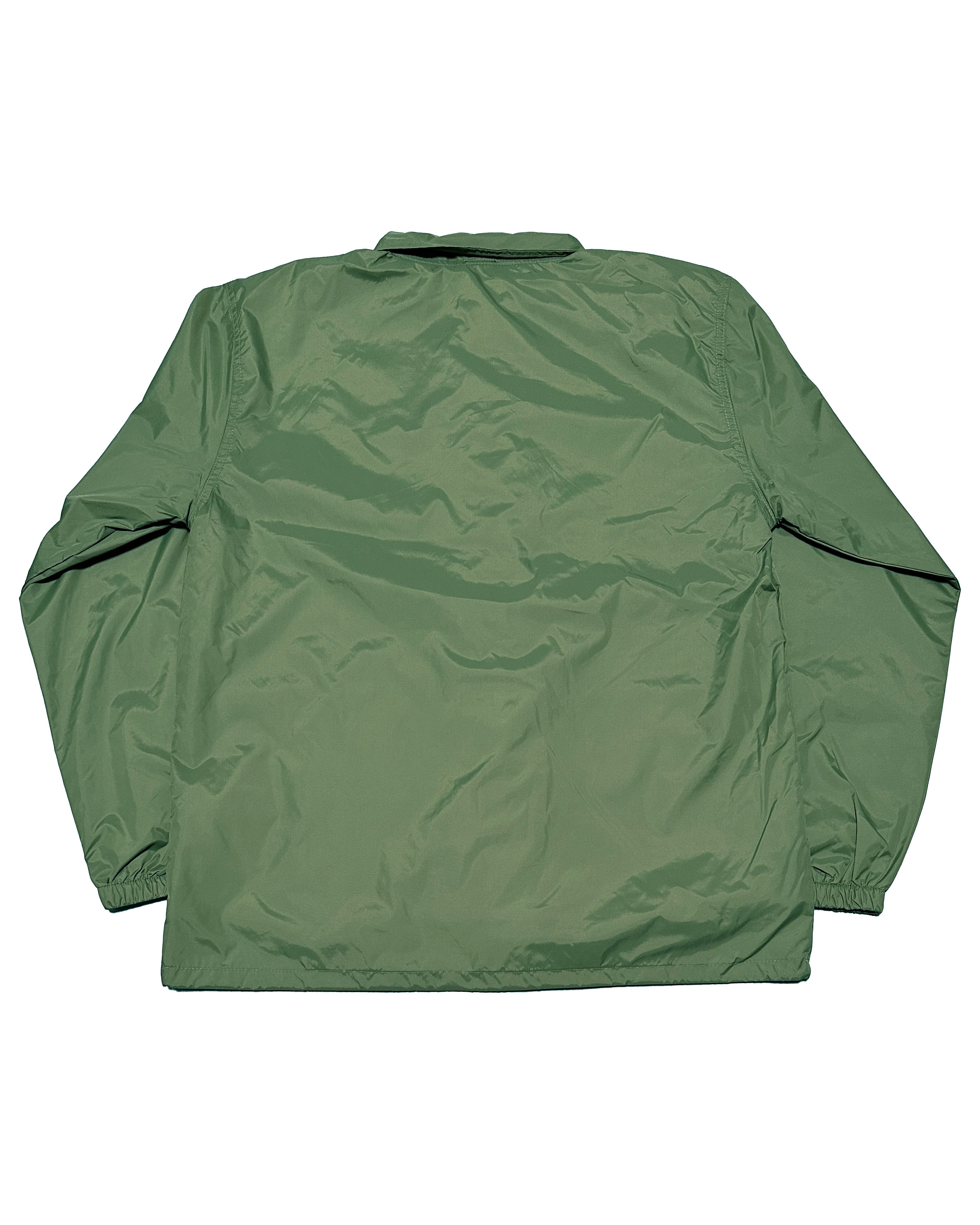 Basic One Point Nylon Coach JKT - Forest Green