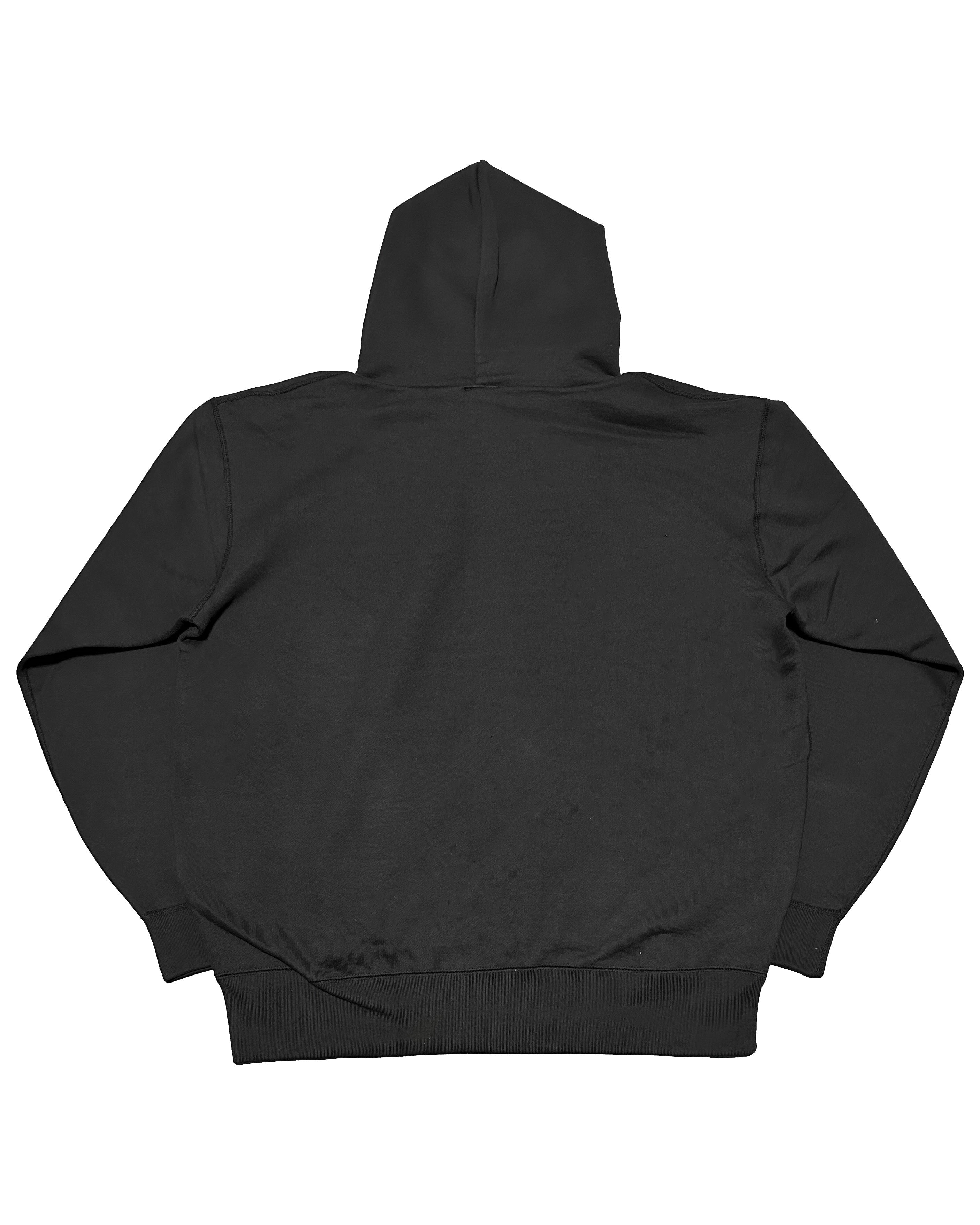 Box One Point HW Sweat Zip Hoodie - Black
