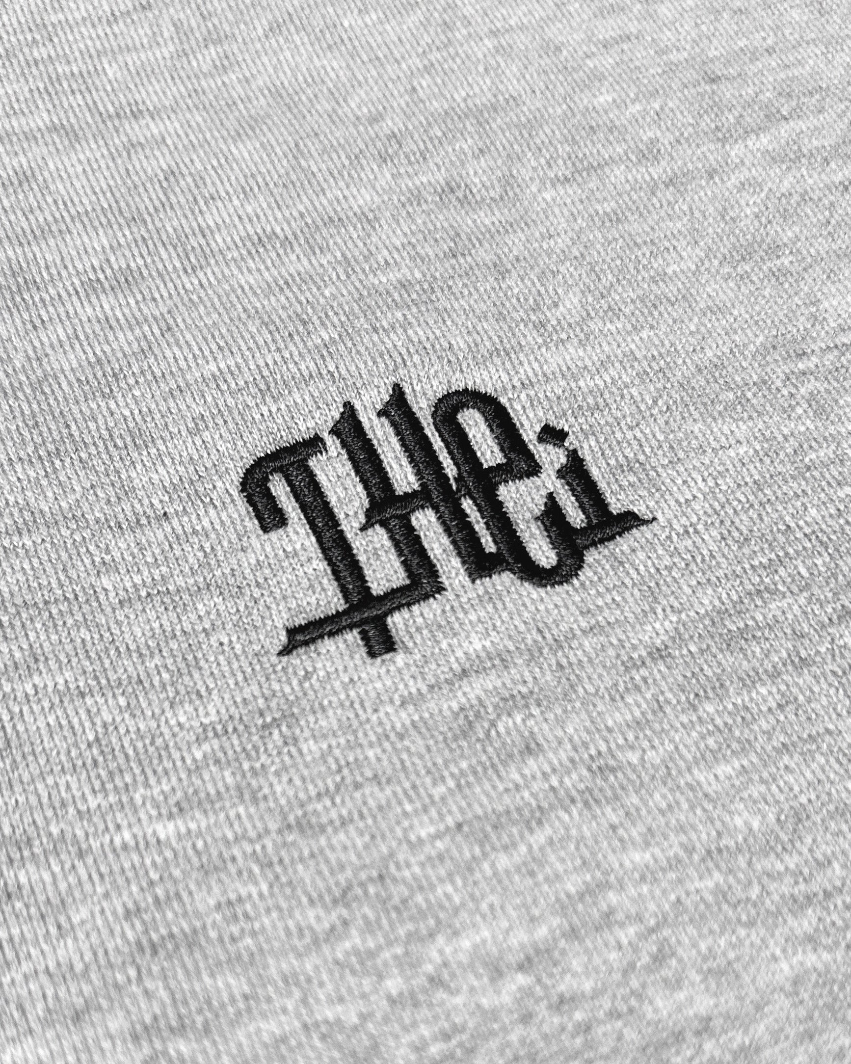 Arabic One Point HW Sweat Hoodie - Gray