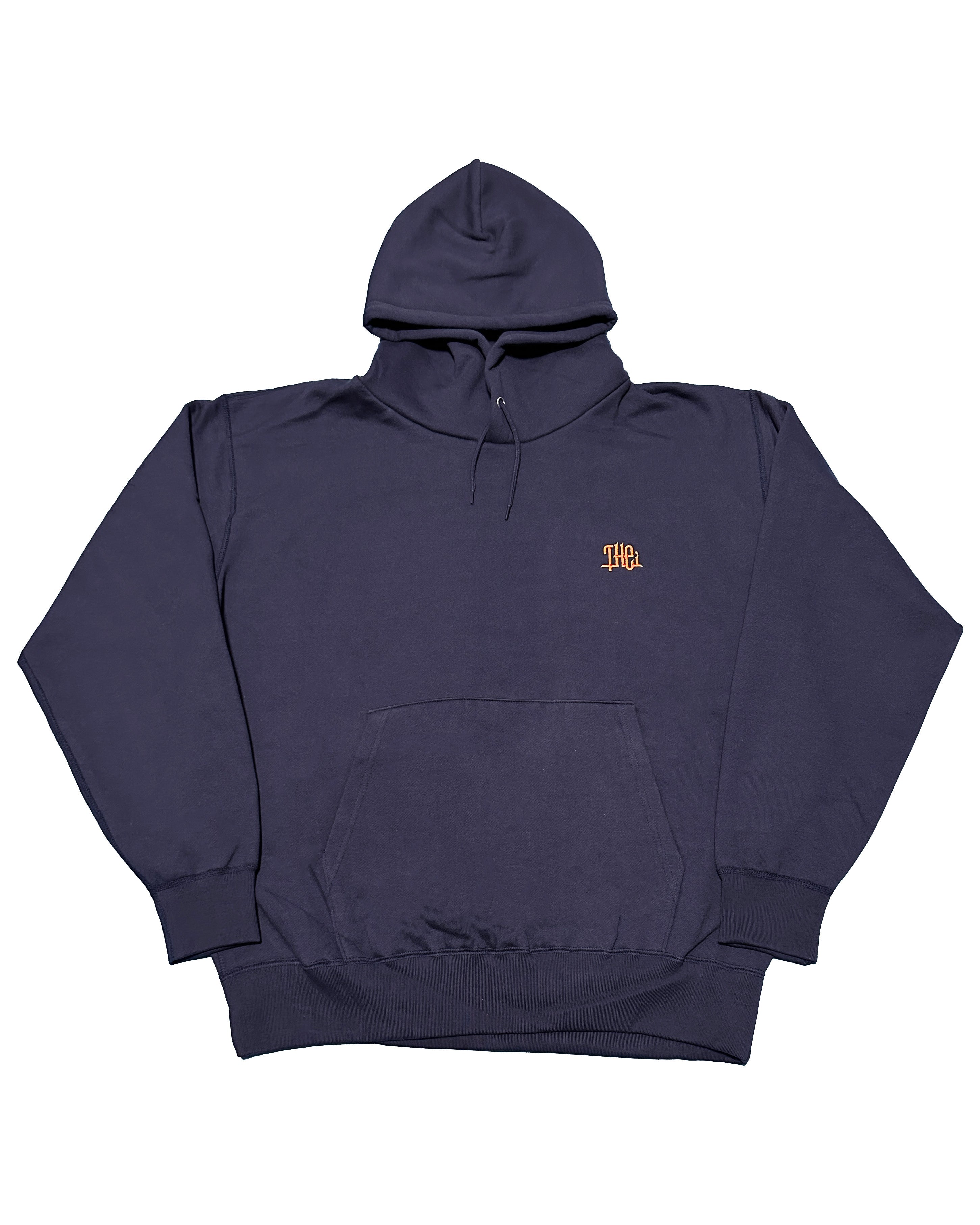 Arabic One Point HW Sweat Hoodie - Navy