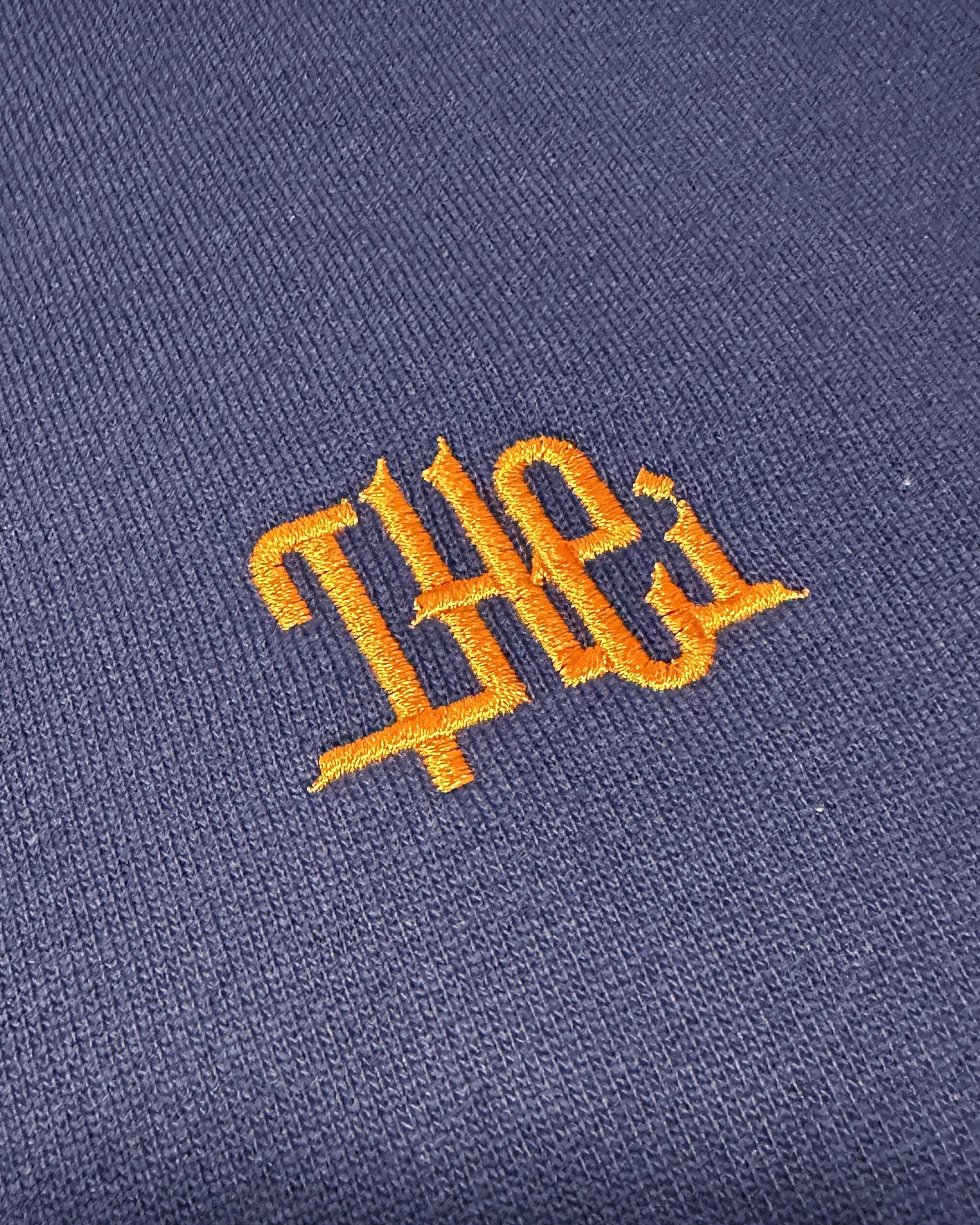 Arabic One Point HW Sweat Hoodie - Navy