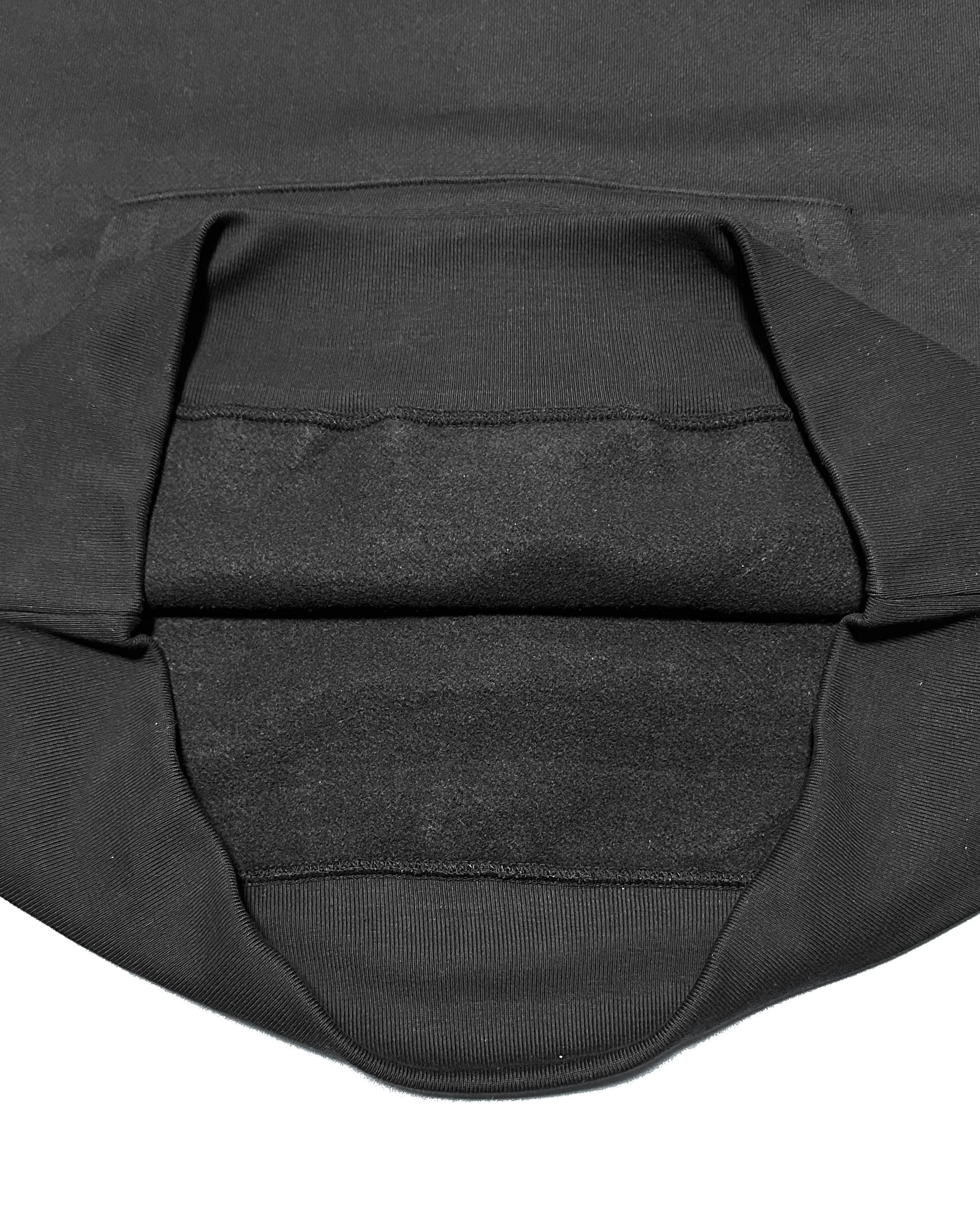 Arabic One Point HW Sweat Hoodie & Pants Setup - Black