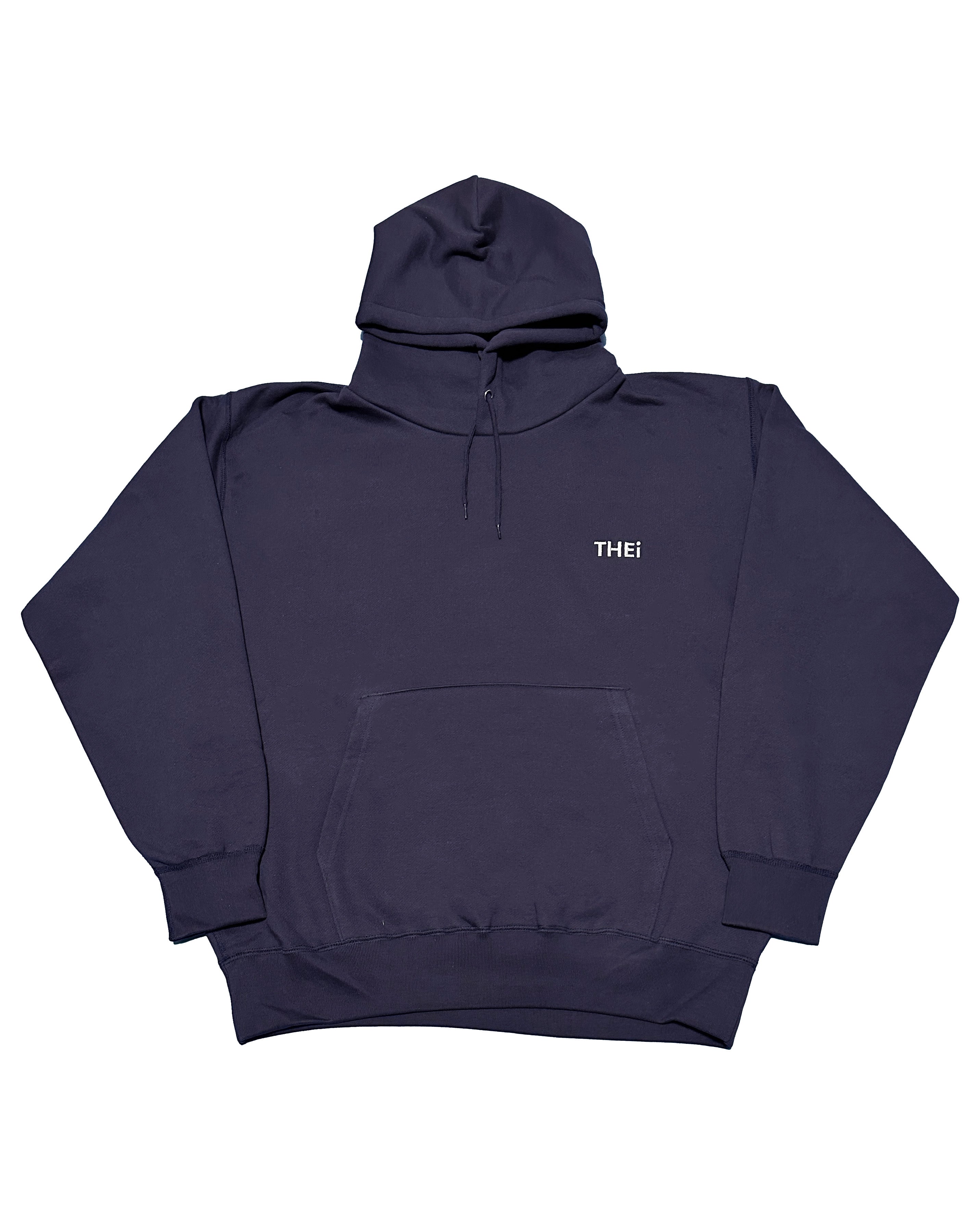 Basic One Point HW Sweat Hoodie - Navy