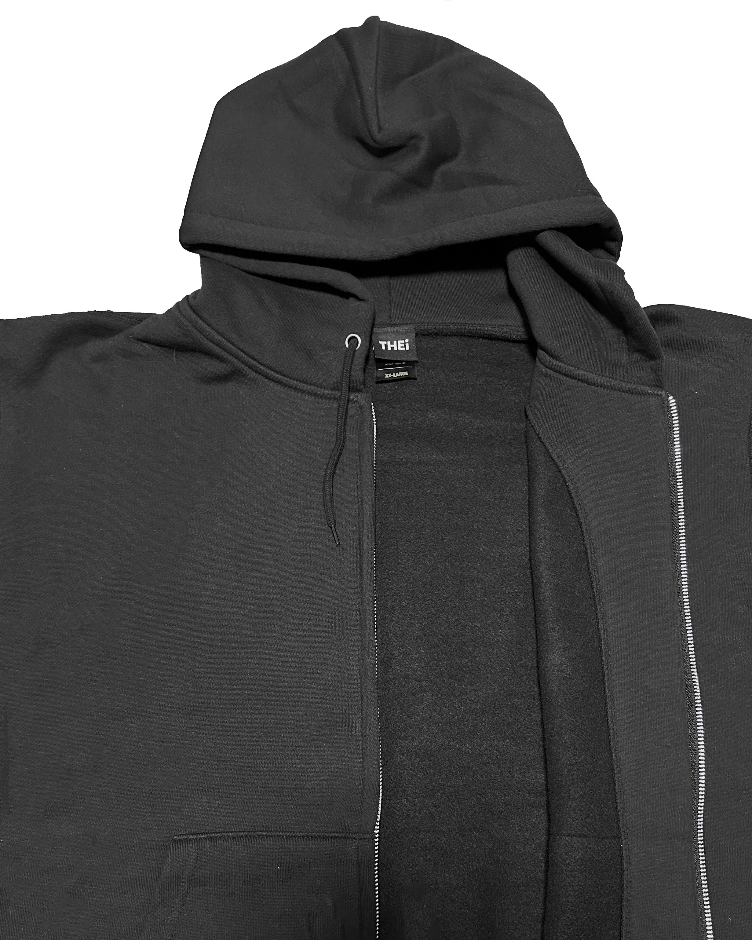 Box One Point HW Sweat Zip Hoodie & Pants Setup - Black