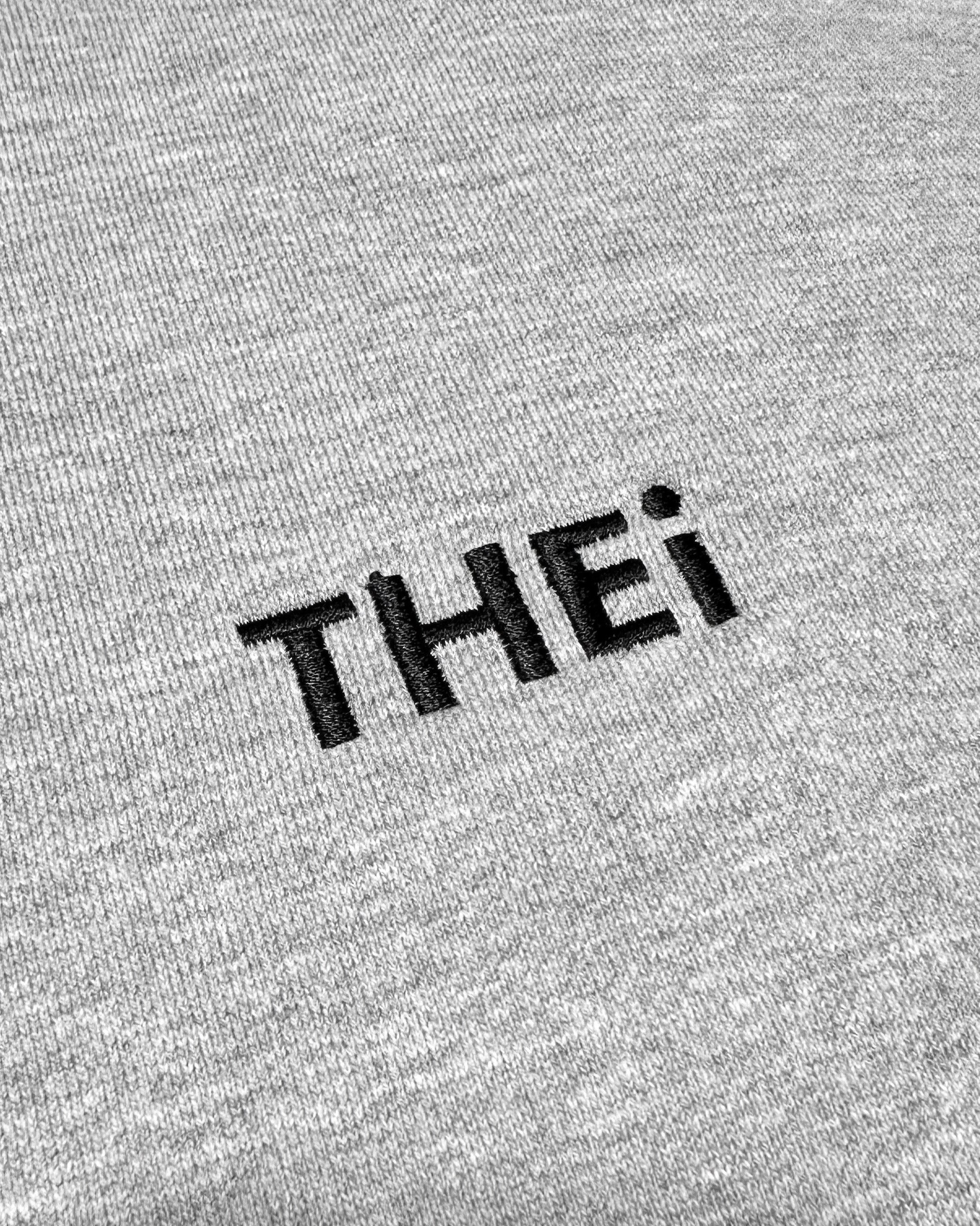 Basic One Point HW Sweat Zip Hoodie - Gray