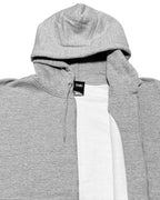 Basic One Point HW Sweat Zip Hoodie & Pants Setup - Gray
