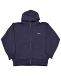 Basic One Point HW Sweat Zip Hoodie - Navy