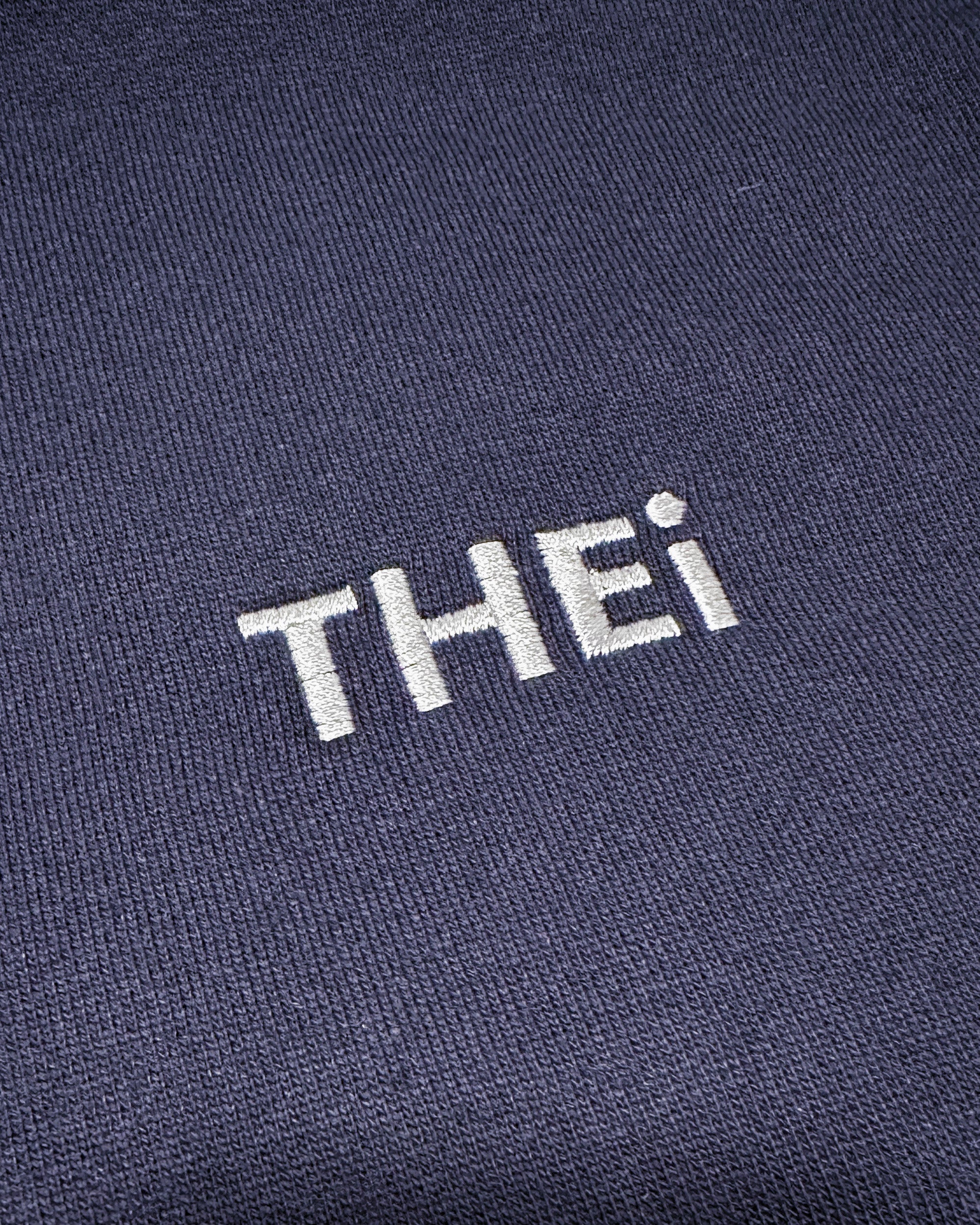 Basic One Point HW Sweat Zip Hoodie - Navy