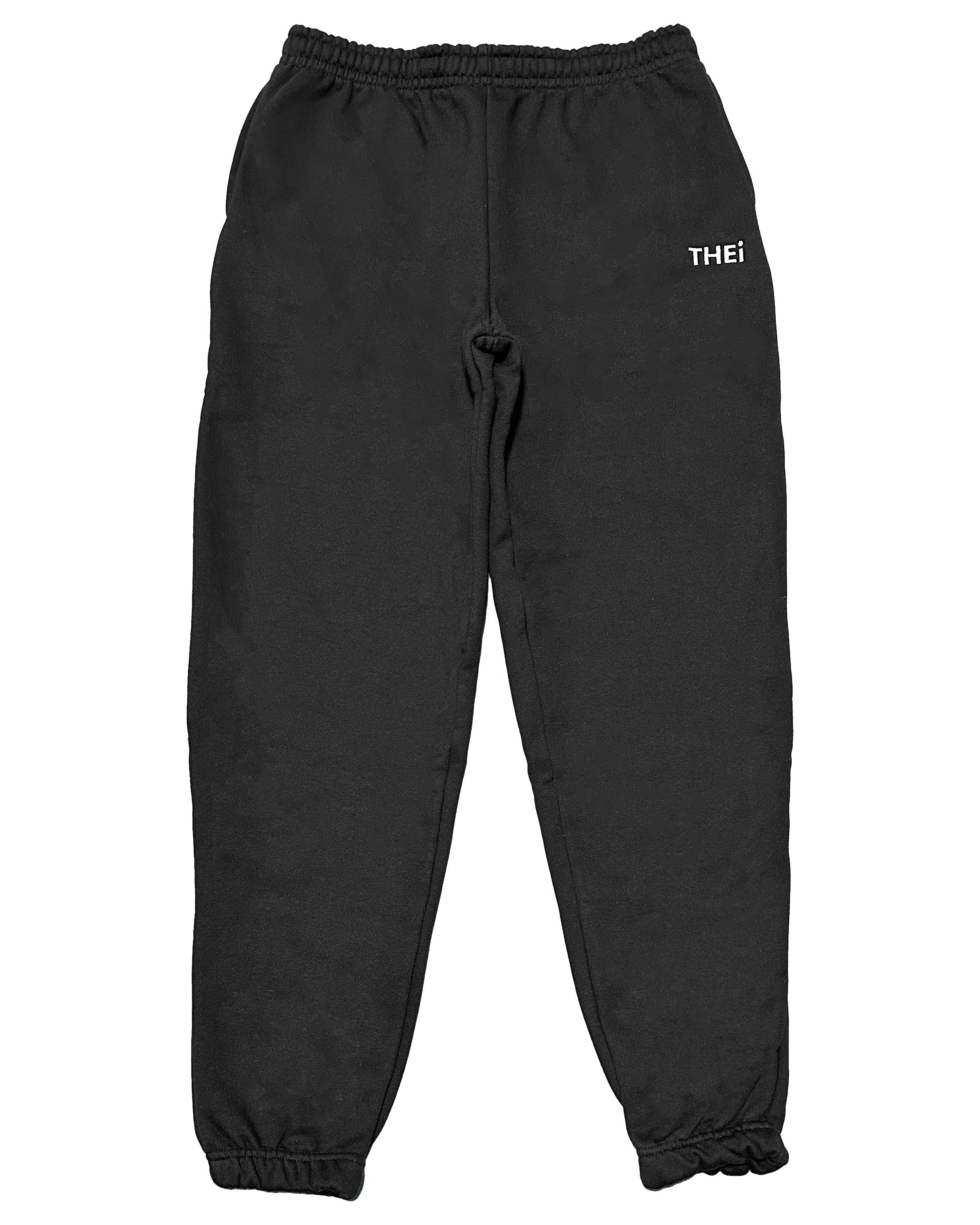 Basic One Point HW Sweat Pants - Black