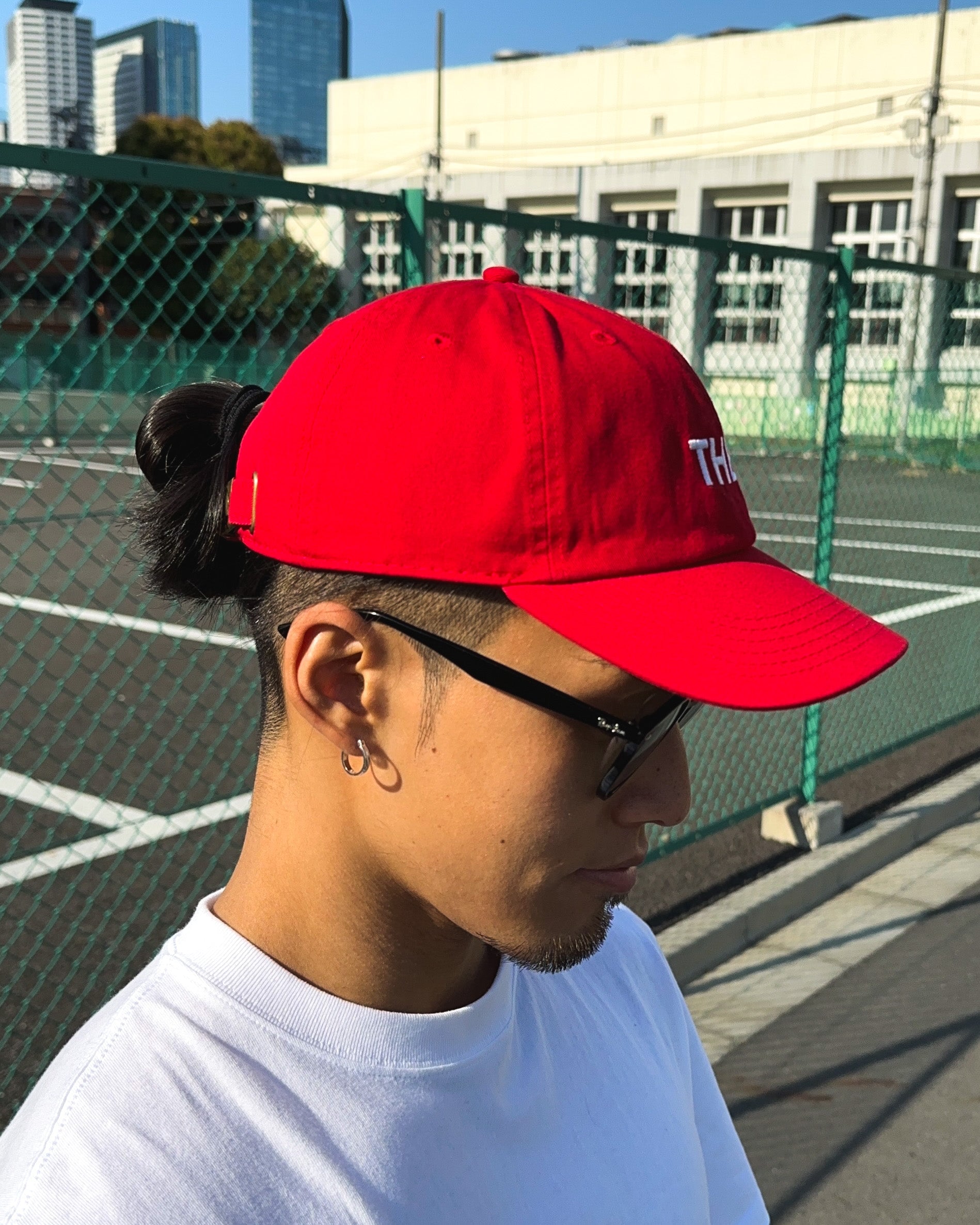 Basic One Point Low Cap - Red