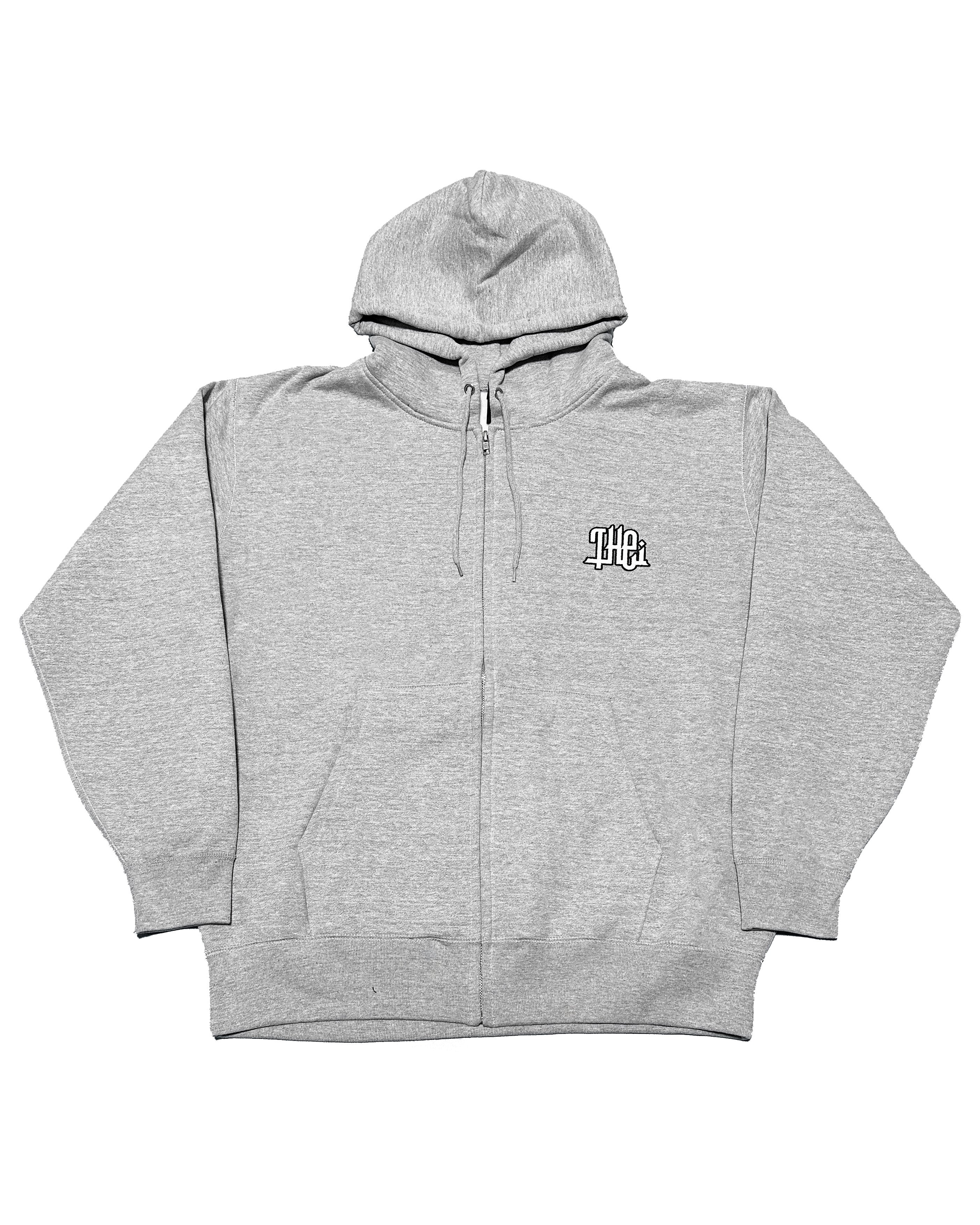 Arabic-Type2 HW Sweat Zip Hoodie - Gray