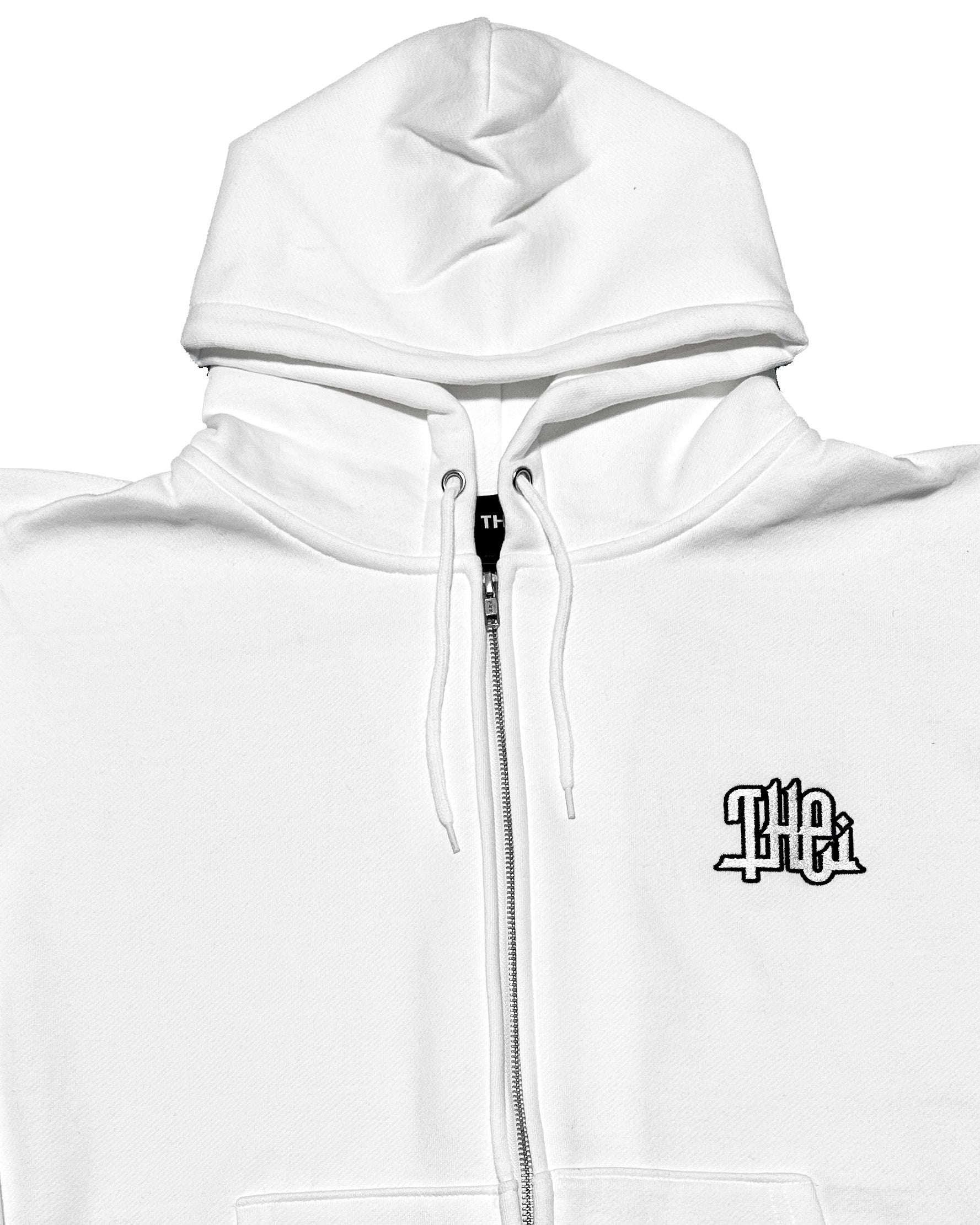Arabic-Type2 HW Sweat Zip Hoodie & Pants Setup - White