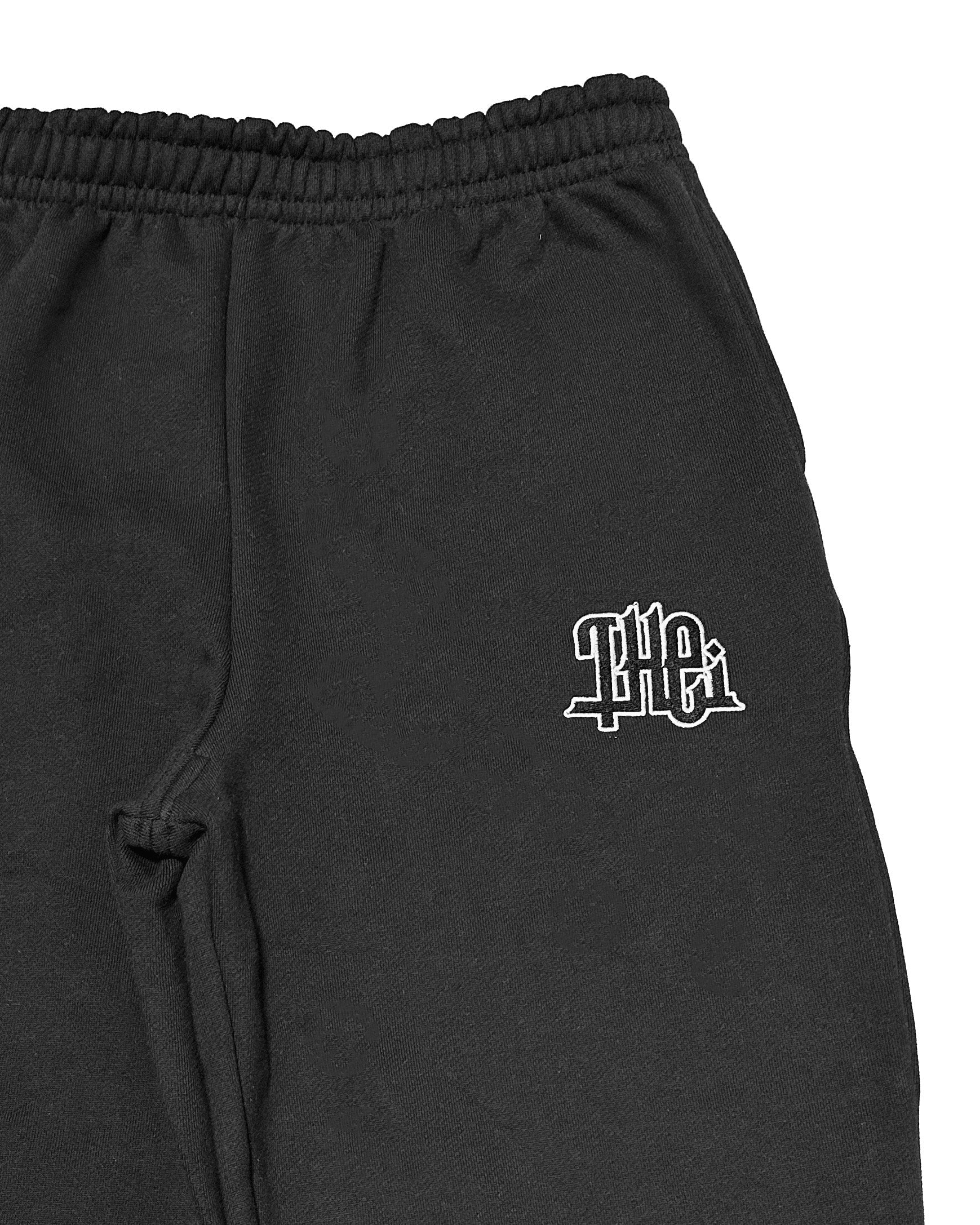 Arabic-Type2 HW Sweat Zip Hoodie & Pants Setup - Black