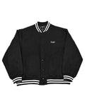 Basic One Point Melton Stadium JKT - Black