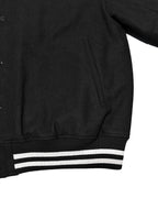 Basic One Point Melton Stadium JKT - Black