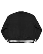 Basic One Point Melton Stadium JKT - Black