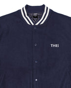 Basic One Point Melton Stadium JKT - Navy