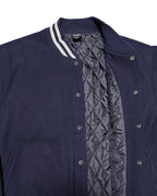Basic One Point Melton Stadium JKT - Navy