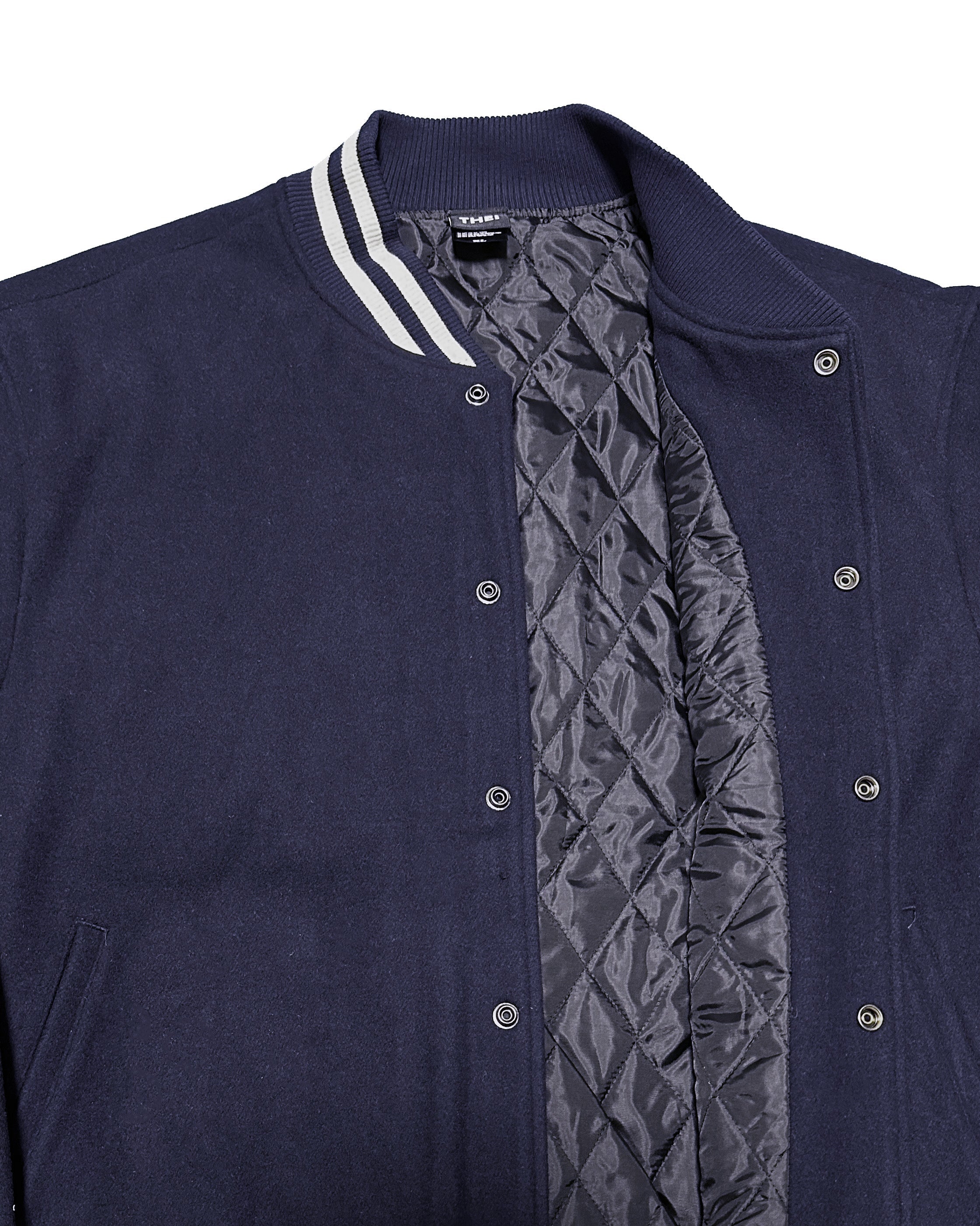 Basic One Point Melton Stadium JKT - Navy