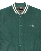 Basic One Point Melton Stadium JKT - Billiard Green