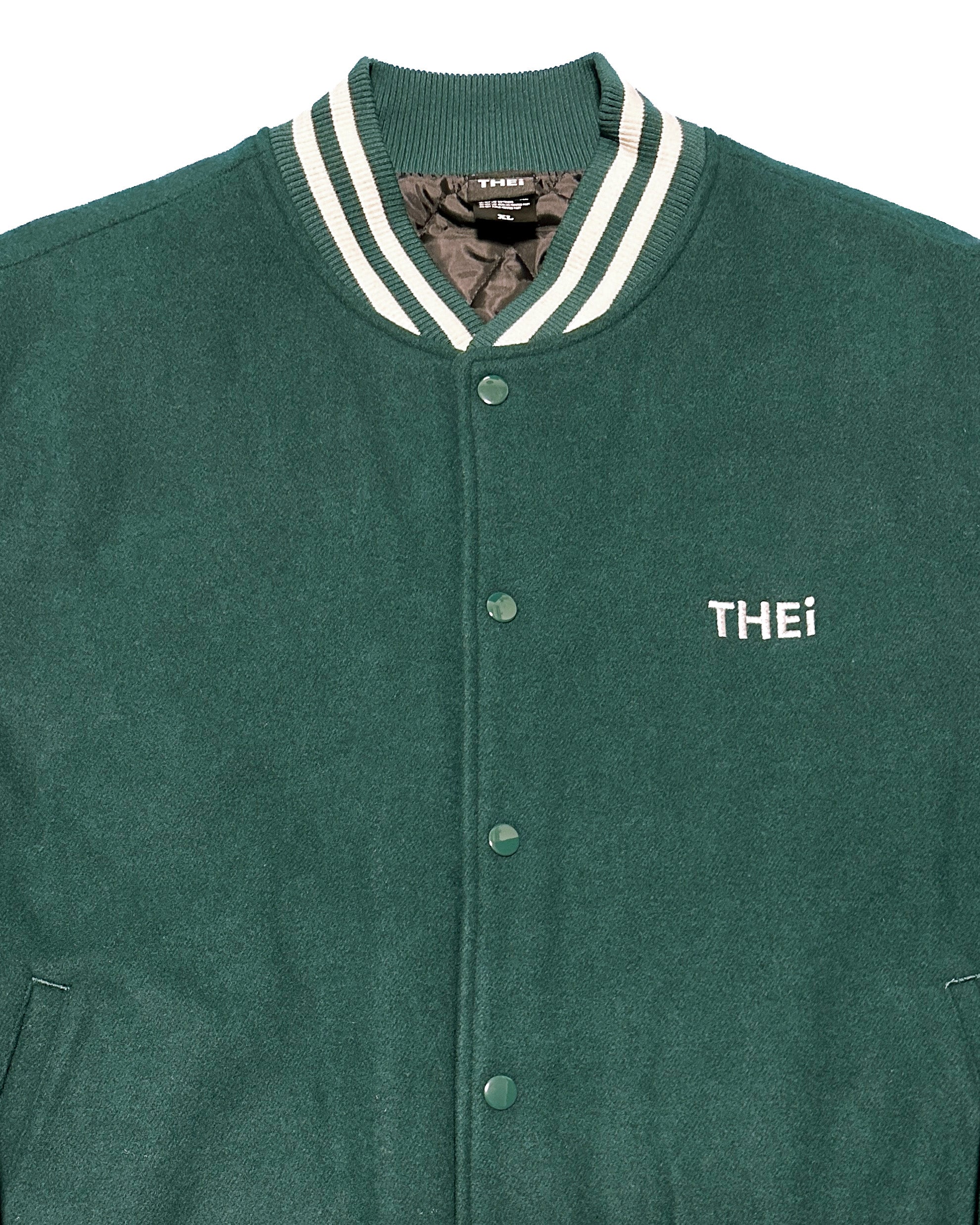 Basic One Point Melton Stadium JKT - Billiard Green