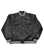 Basic One Point Nylon Stadium JKT - Black / White