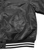 Basic One Point Nylon Stadium JKT - Black / White
