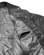 Basic One Point Nylon Stadium JKT - Black